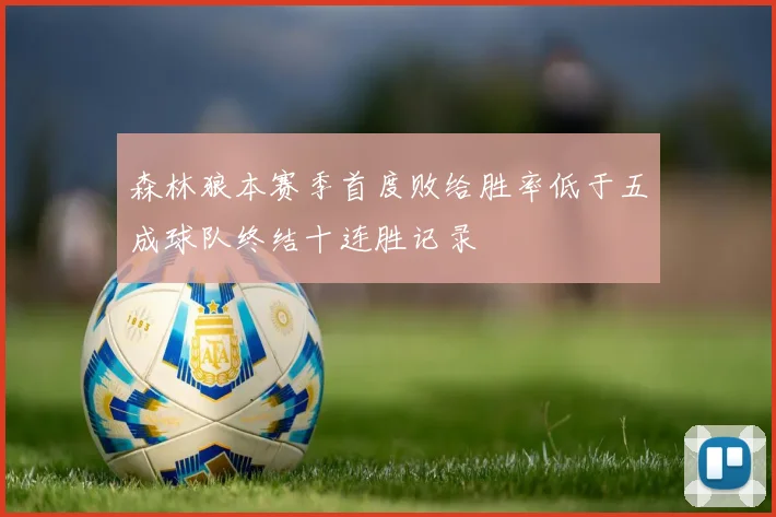 森林狼本赛季首度败给胜率低于五成球队终结十连胜记录