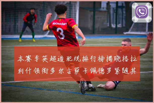本赛季英超造犯规排行榜揭晓格拉利什领衔多尔古萨卡佩德罗紧随其后