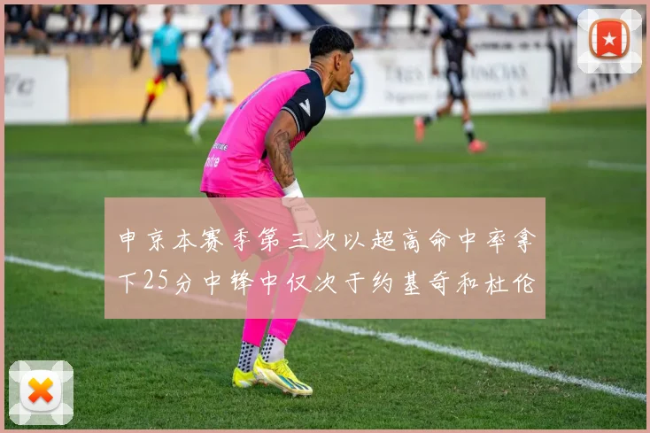 申京本赛季第三次以超高命中率拿下25分中锋中仅次于约基奇和杜伦